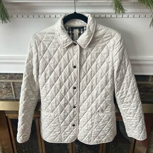 Burberry Cream Quilted Jacket